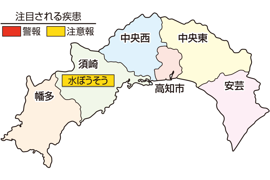 水ぼうそうが須崎で注意報|高知県の感染症情報(2020年11月9~15 日)