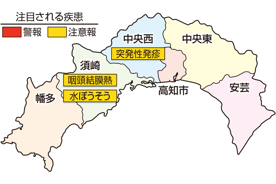 水ぼうそうが急増しています|高知県の感染症情報(2021年1月4~10日)