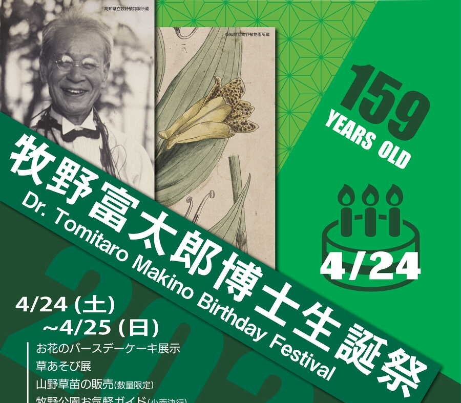 佐川町で「牧野富太郎博士生誕祭」｜牧野博士の159歳をお祝い！