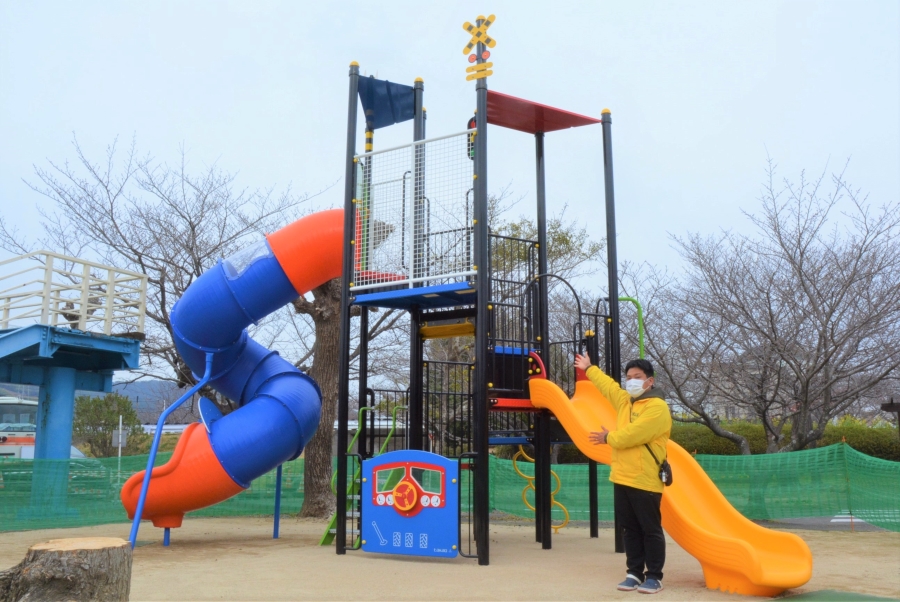 比島交通公園の遊具がリニューアル！3月19日にオープンします！