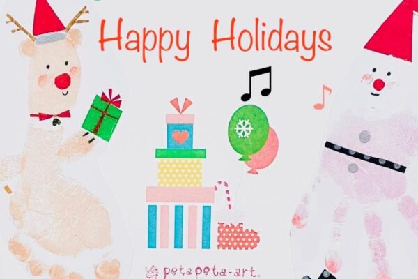 「高知 蔦屋書店」で「手形足形アート」｜クリスマスや来年の干支・ウサギをテーマにメモリアルアートを作ろう！