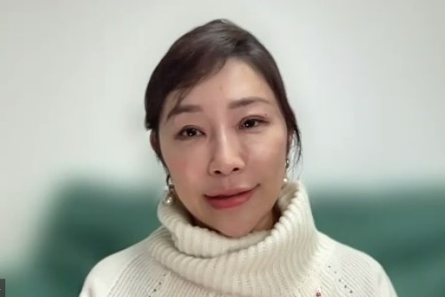 講師の渡海由貴子さん。「外科をメインに、産婦人科と形成外科の勉強をしています」