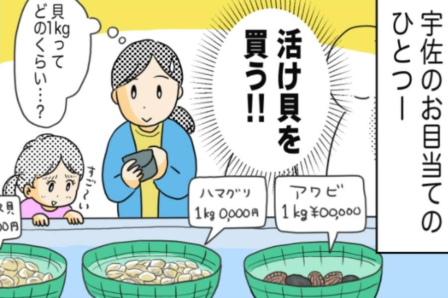 MOTOKOのおでかけ絵日記㉓「土佐市宇佐」｜活きたサザエを家でさばく！宇佐エリアの楽しみ方