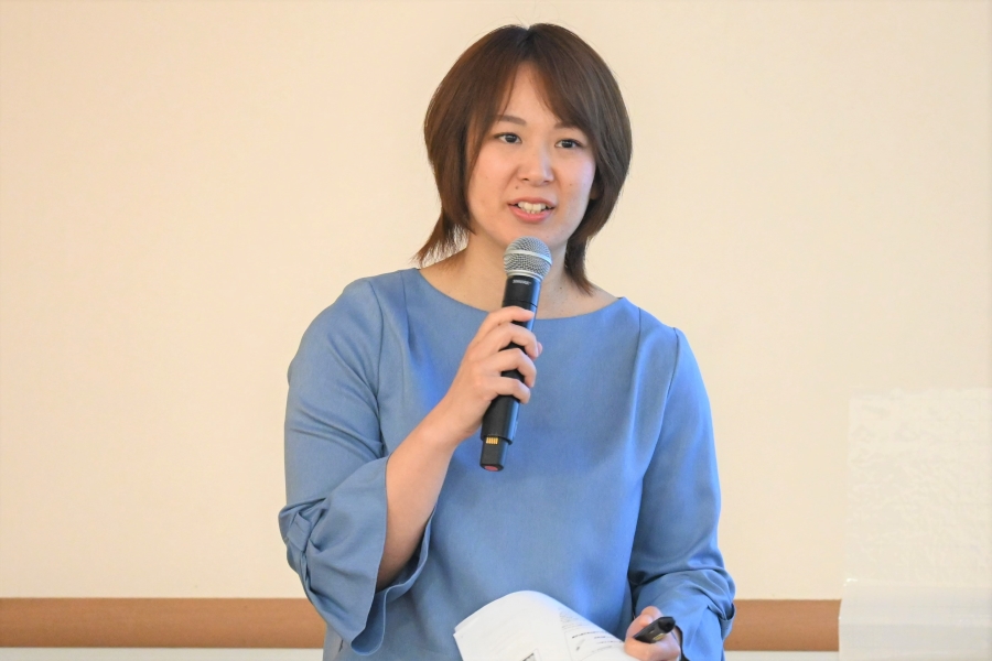 子宮頸がんの経験を語った阿南里恵さん