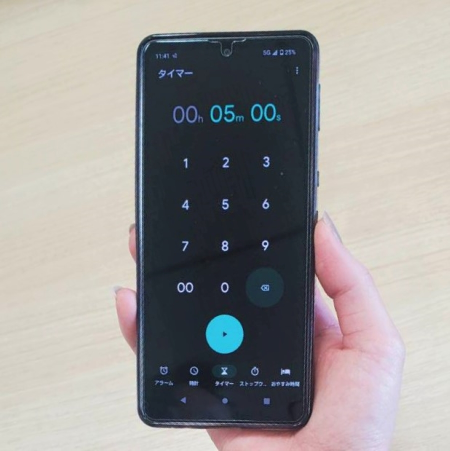 スマホのタイマーは強い味方！