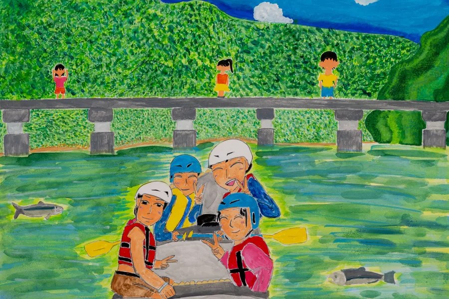 子供の絵 子どもたちの「高知のハッピーニュース」が絵画、イラストで大集合