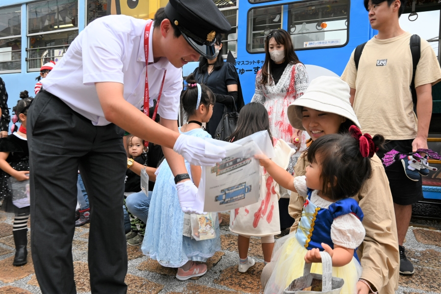 運転士さんからおみやげをもらいました