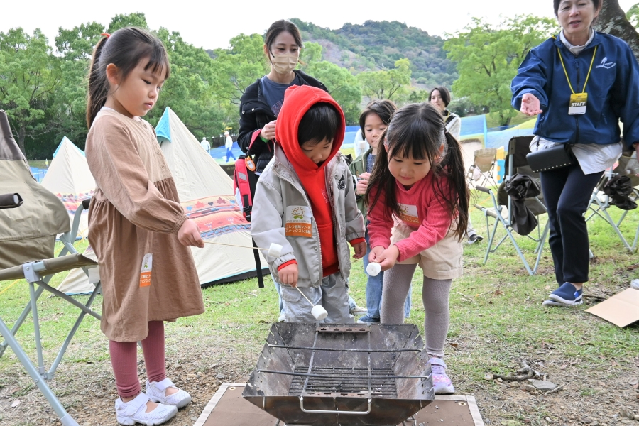 焼きマシュマロに挑戦！