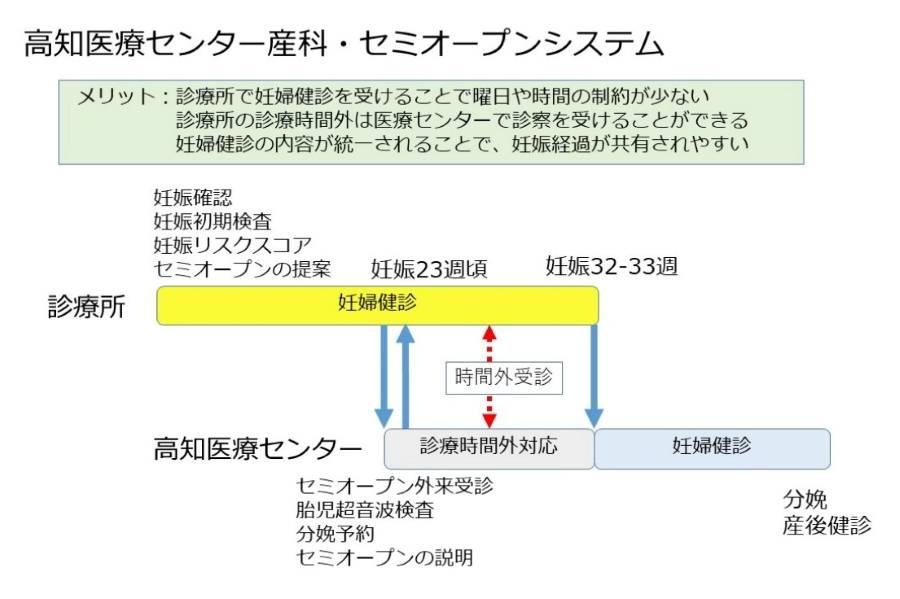 高知医療センターが導入している「セミオープンシステム」（高知医療センターのウェブサイトより）