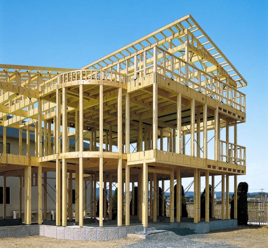 建築中の住宅の構造を見学できます