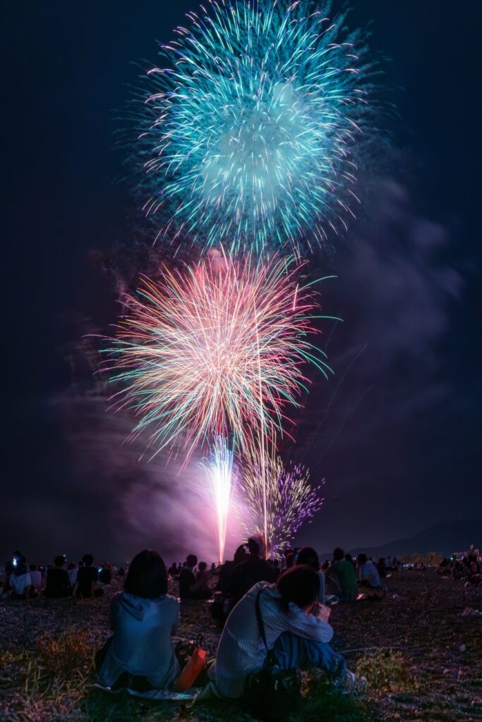 夜空に咲いた光の大輪が彩った安芸納涼市民祭(2024年8月4日撮影 提供写真)