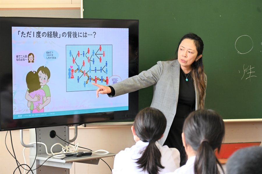 性行為のリスクについて説明しました