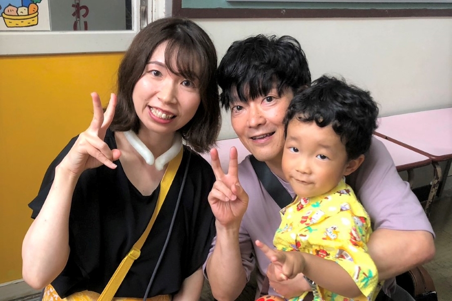 夫と息子との3人家族です