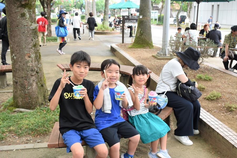 子どもたちものんびり楽しんでいました