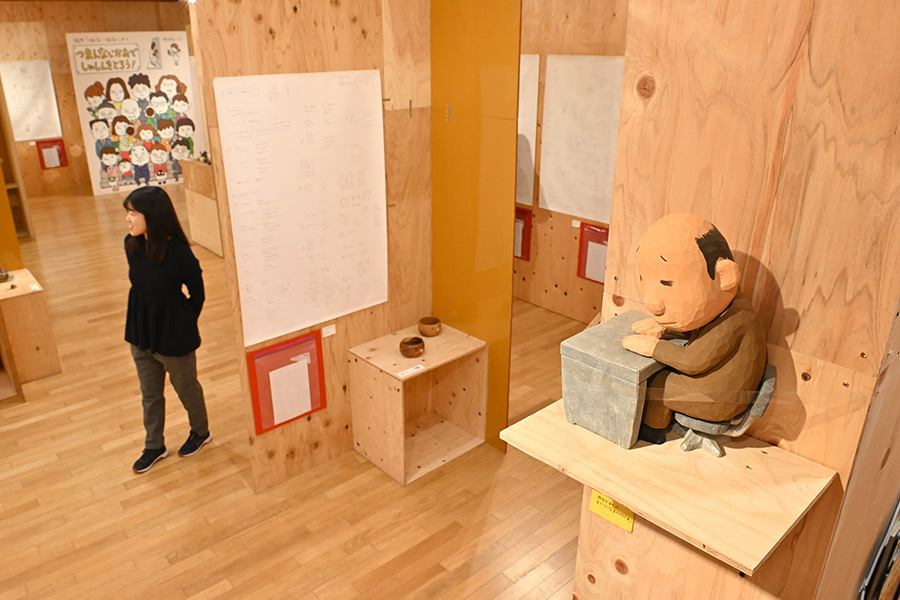 会場は「一冊の本ができるまでの頭の中」とのこと