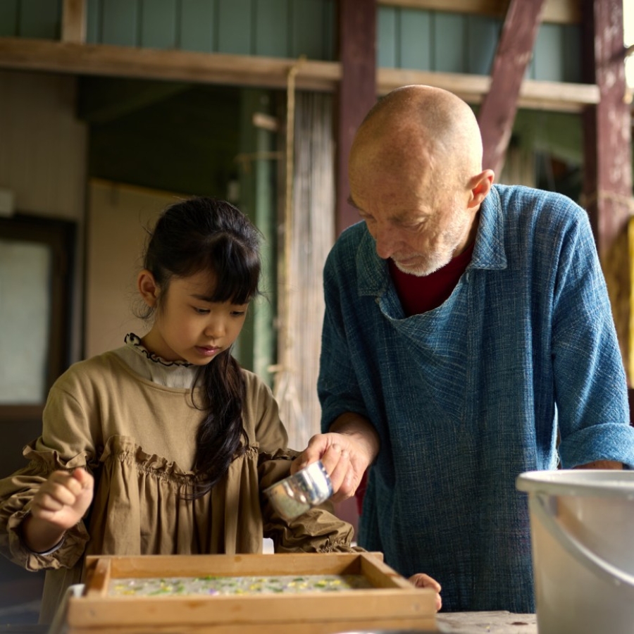 土佐和紙の手すき体験