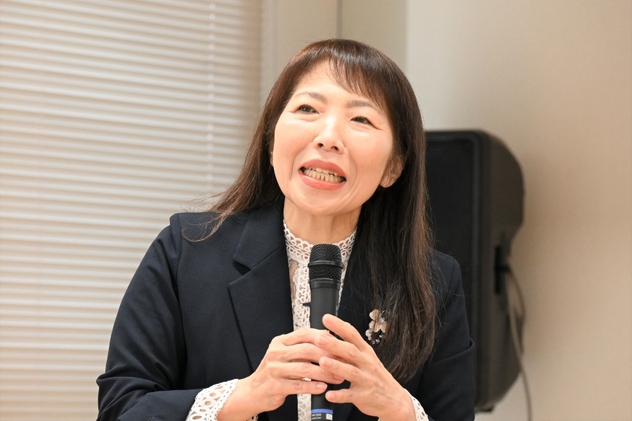 第2回研修会に登場した岡田倫代さん