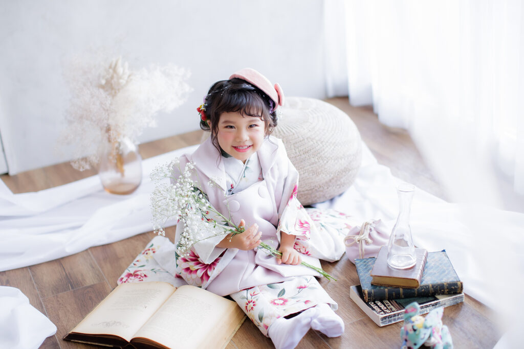 かわいい着物姿も七五三ならでは