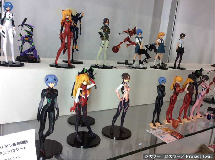 作り続けてきた海洋堂のエヴァンゲリオン関連フィギュアを一堂に展示