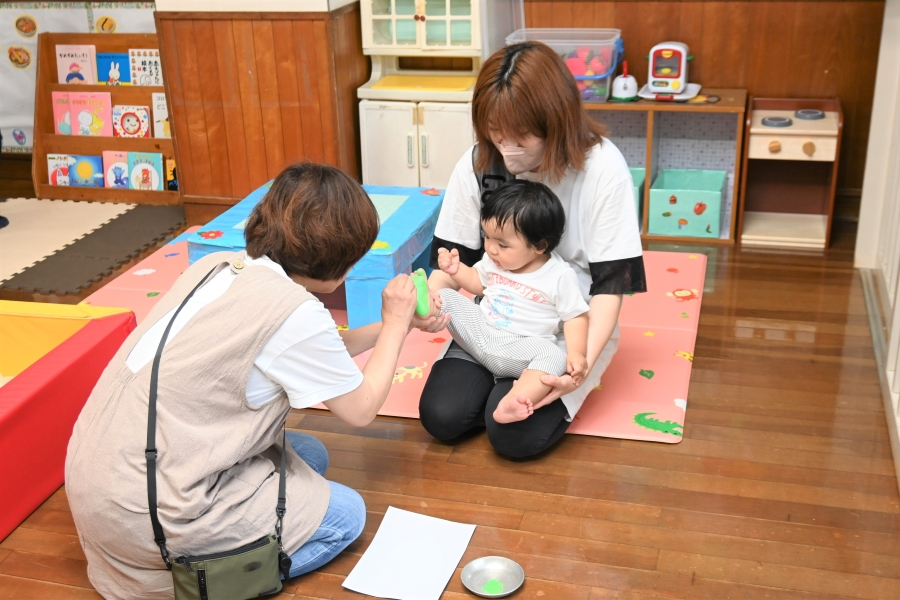 参加の記念に足形を取りました