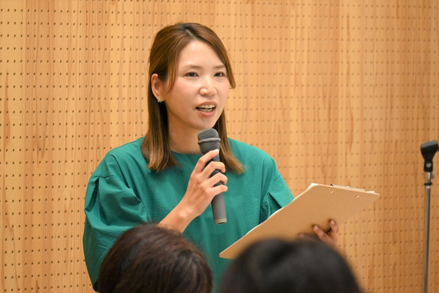代表を務める井上紗織さん。5歳と3歳のママです