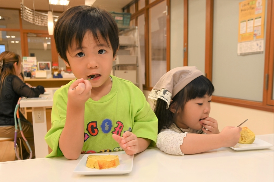 夢中で食べていました!