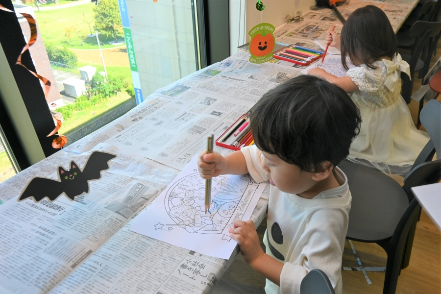 一生懸命、塗ってくれました