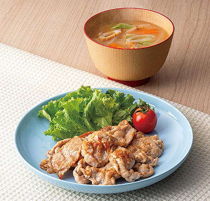 「スマイリーミール」の献立例。主菜と副菜が作れます