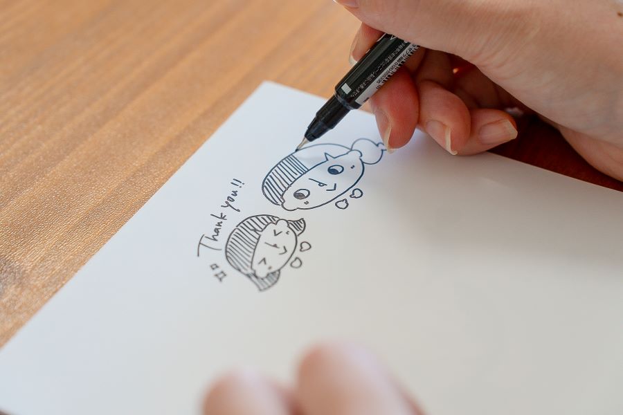 手描きイラストがある！！