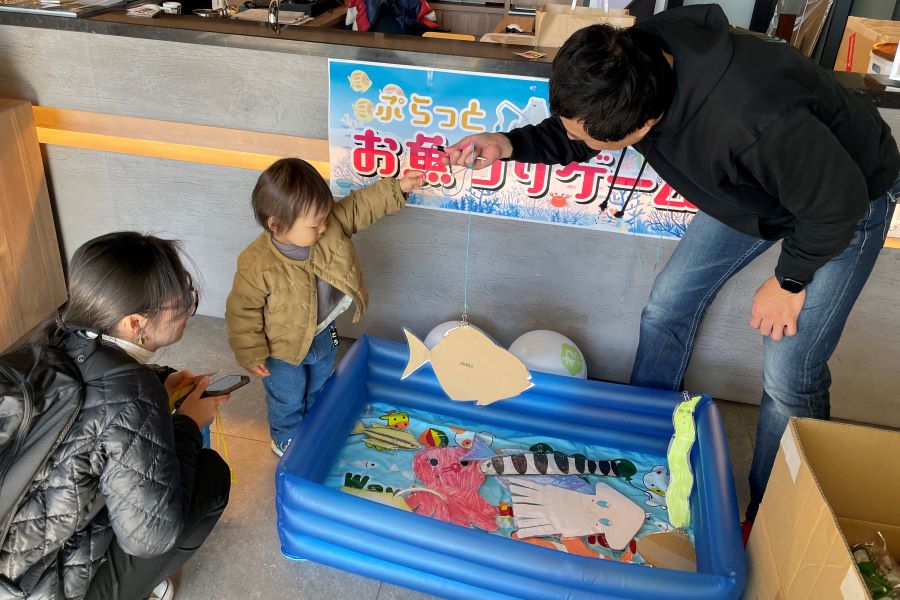 大きなお魚が釣れた！！