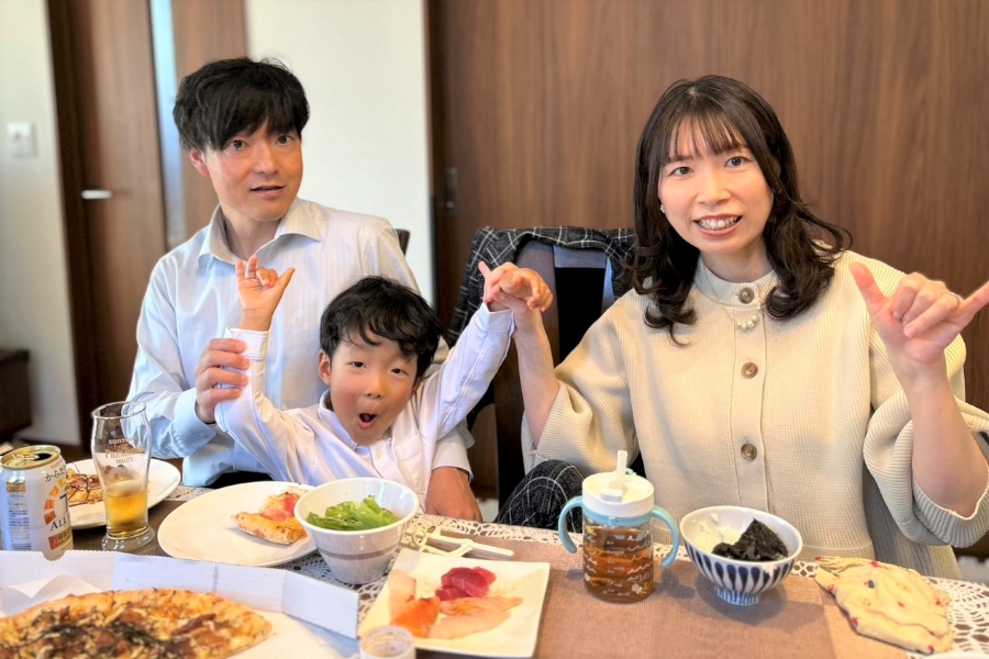 5歳のお誕生日は自宅で祝いました