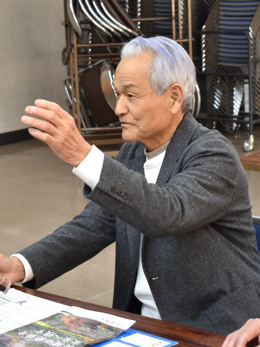 「参道の安全を確保し、聖神社を未来につなげたい」と語る岡村豊明会長