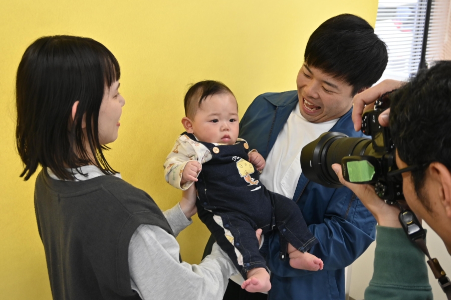 赤ちゃんの撮影も