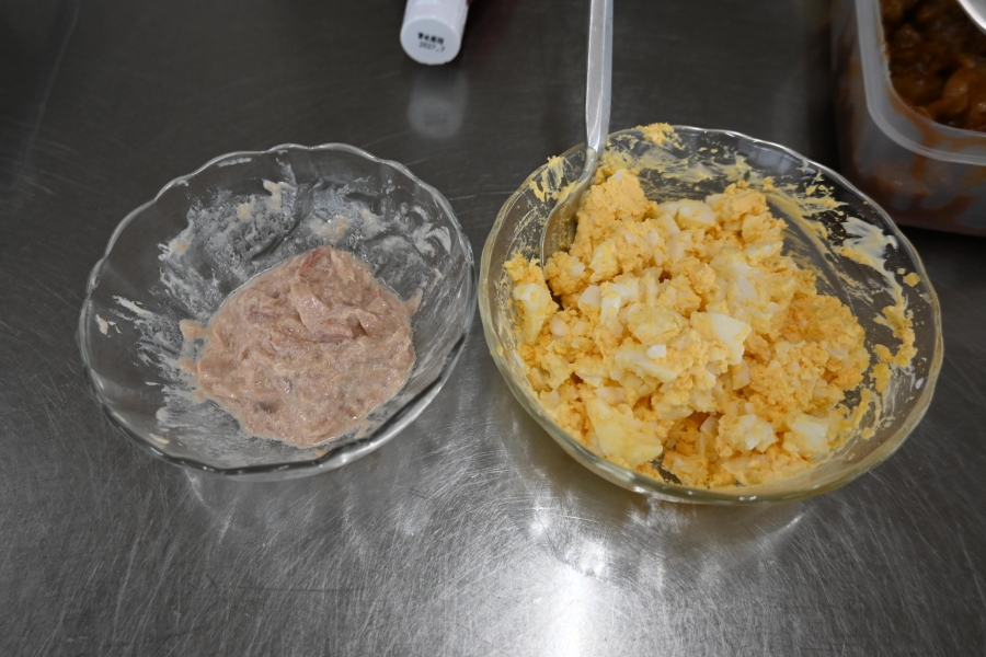 卵マヨとツナマヨが完成！