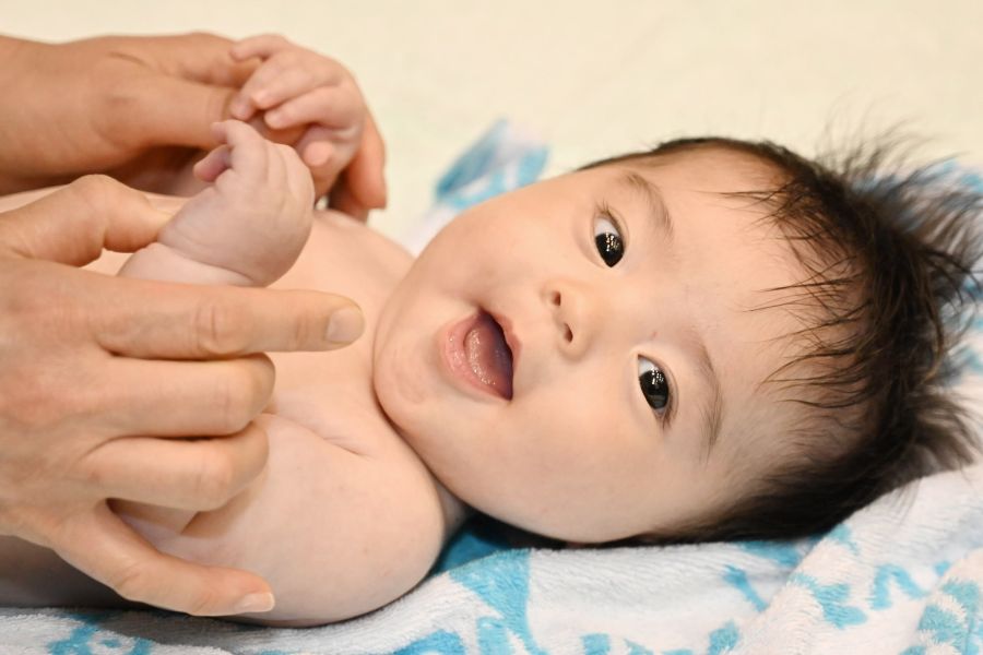 カメラにニコッ！