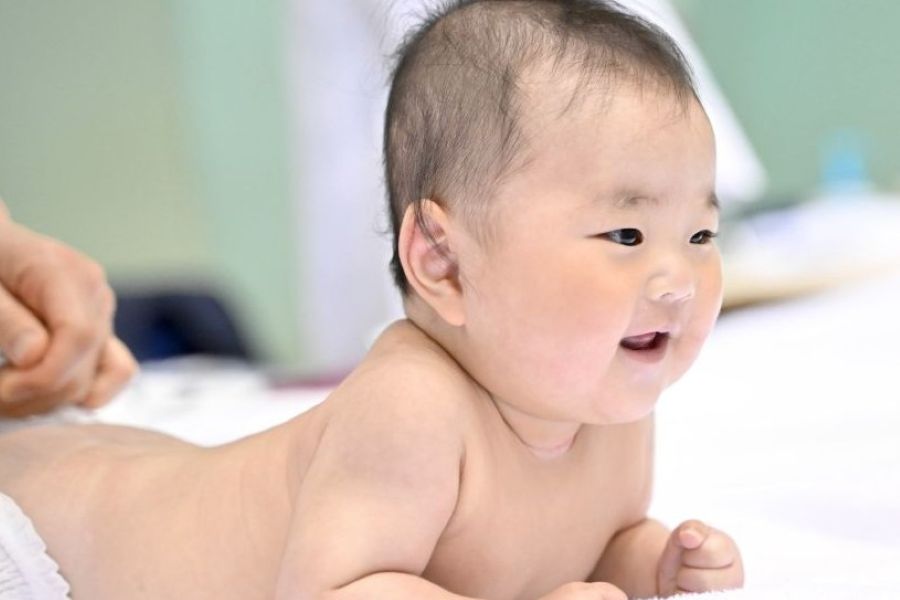 うつぶせ、バッチリ！