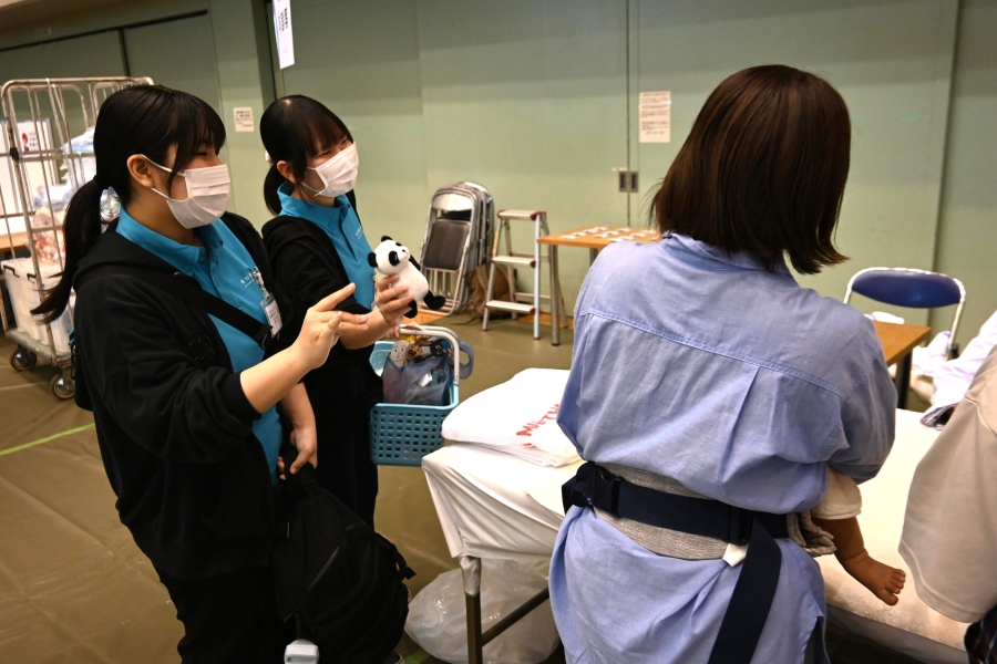 荷物も持ちました