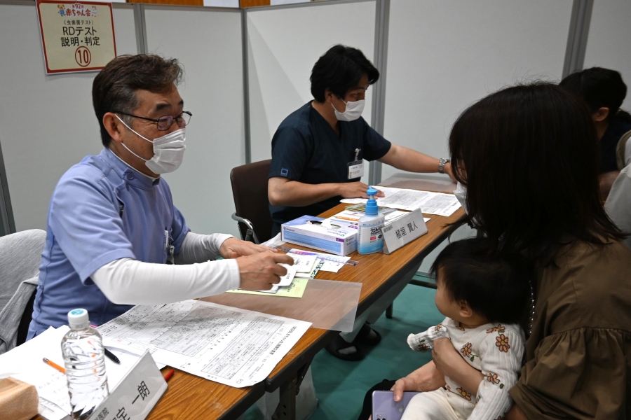 歯科の先生から「RDテスト」の結果を聞きます