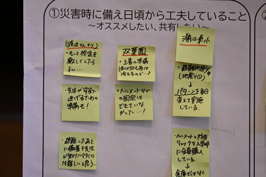 工夫していることを書き出し、見える化しました
