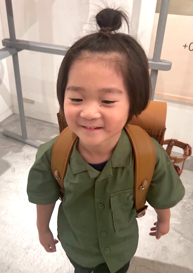 甘えん坊の息子。1人で通学できる？