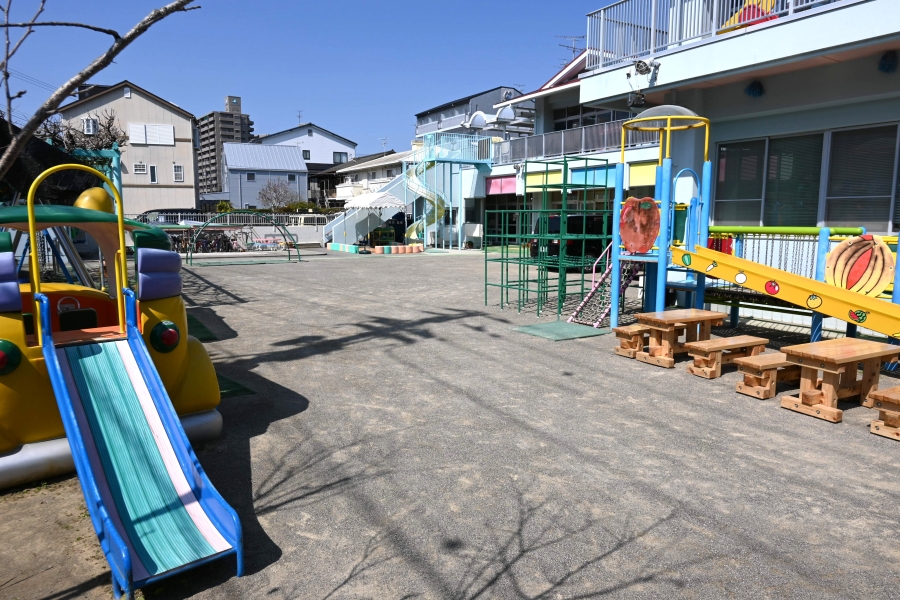 園庭開放で遊べます