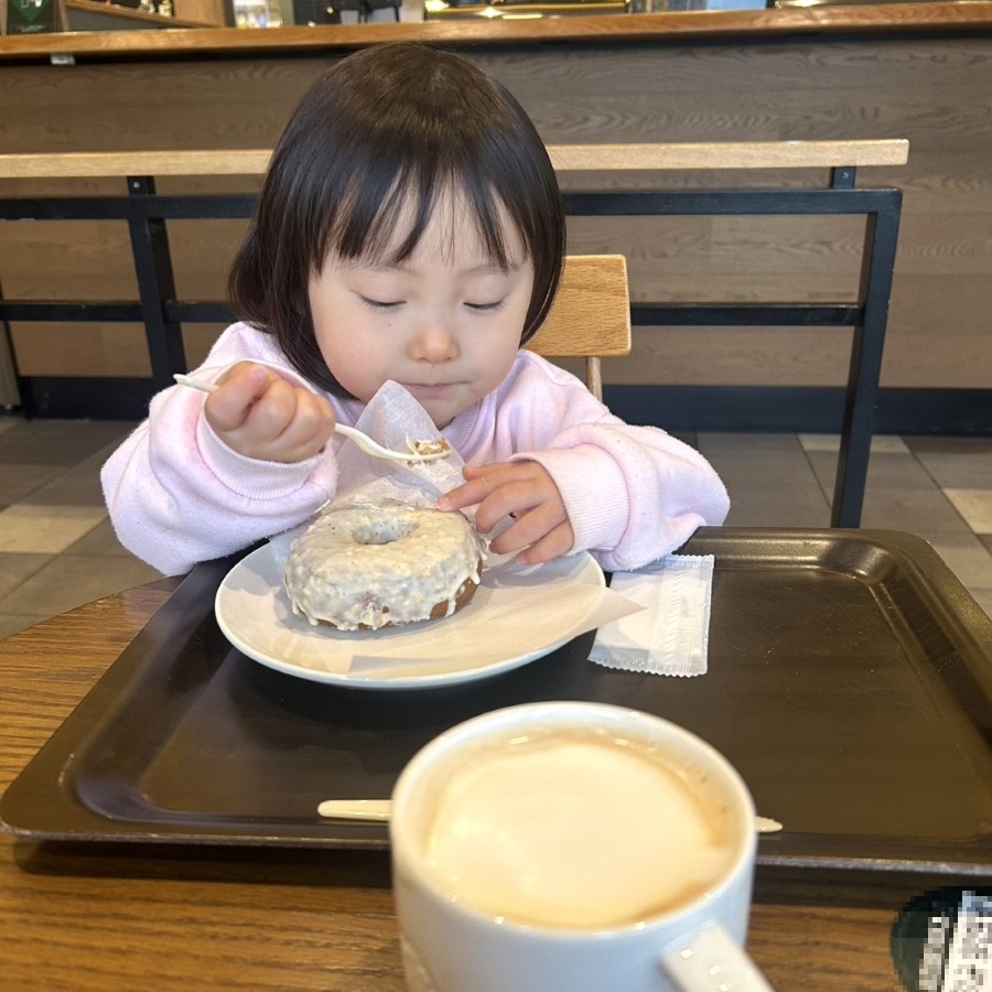 「どーなつたべたいの！」という願いはかなえてあげられました