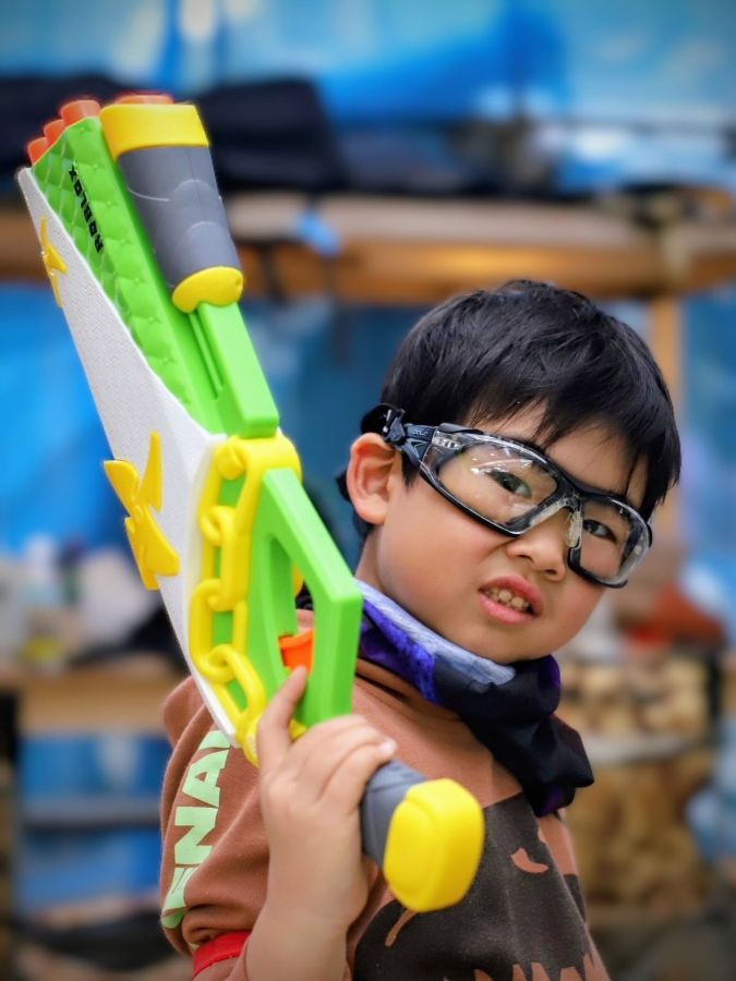 家族全員でサバゲーにハマってます！誕生日プレゼントのマイ銃でドヤ顔！