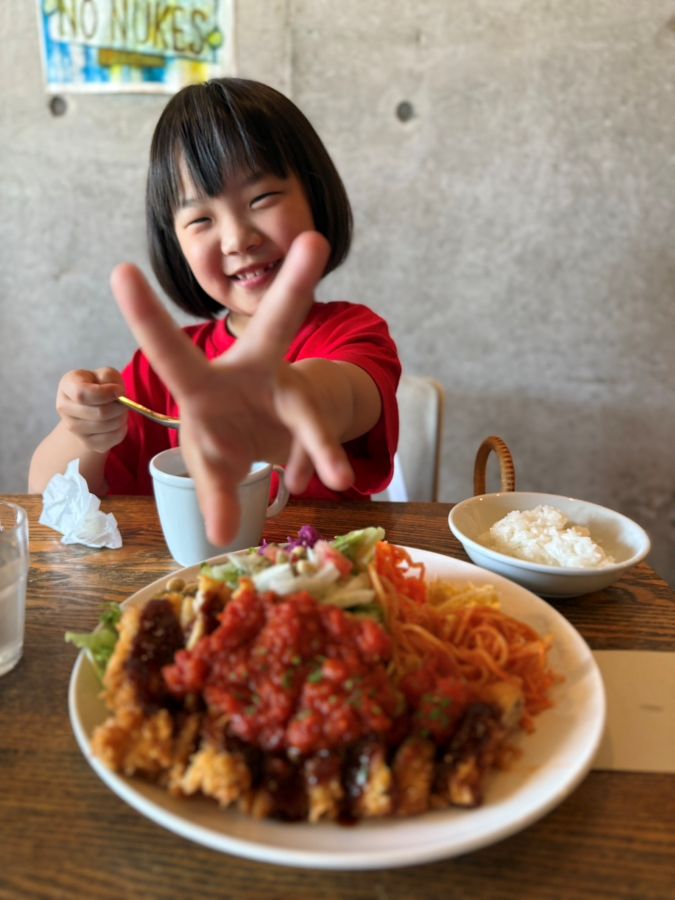 ここのランチがボリューム満点で美味しくて親子でハマってます