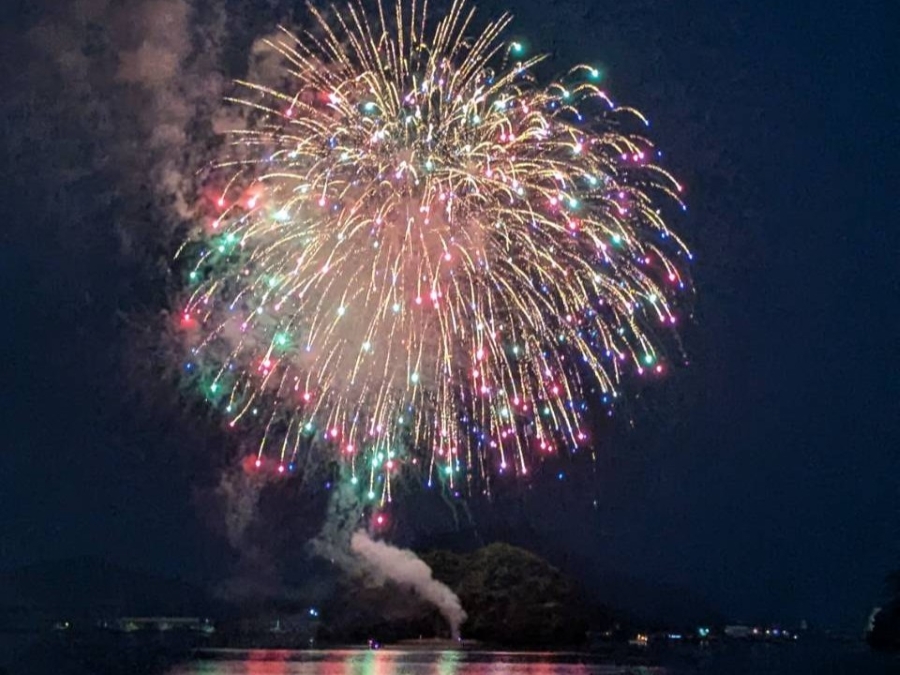 玉島納涼花火大会（2025 年撮影）