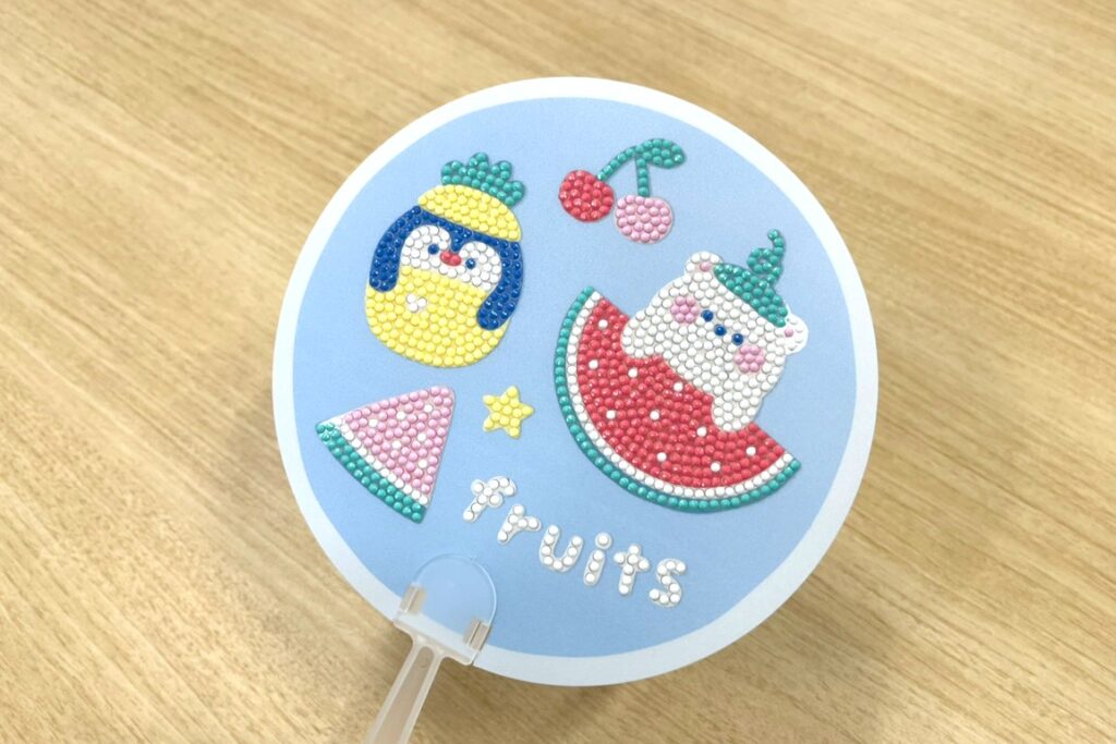 ラブリーなうちわが完成しました！