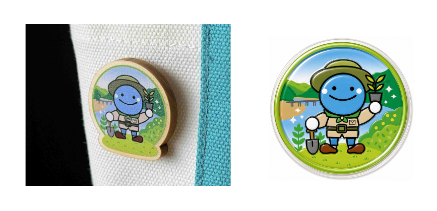 アウトドアルックのくろしおくんがかわいい！