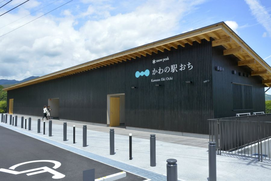 ８日に開業する「スノーピークかわの駅おち」（越知町越知丙、高知新聞 2019 年）
