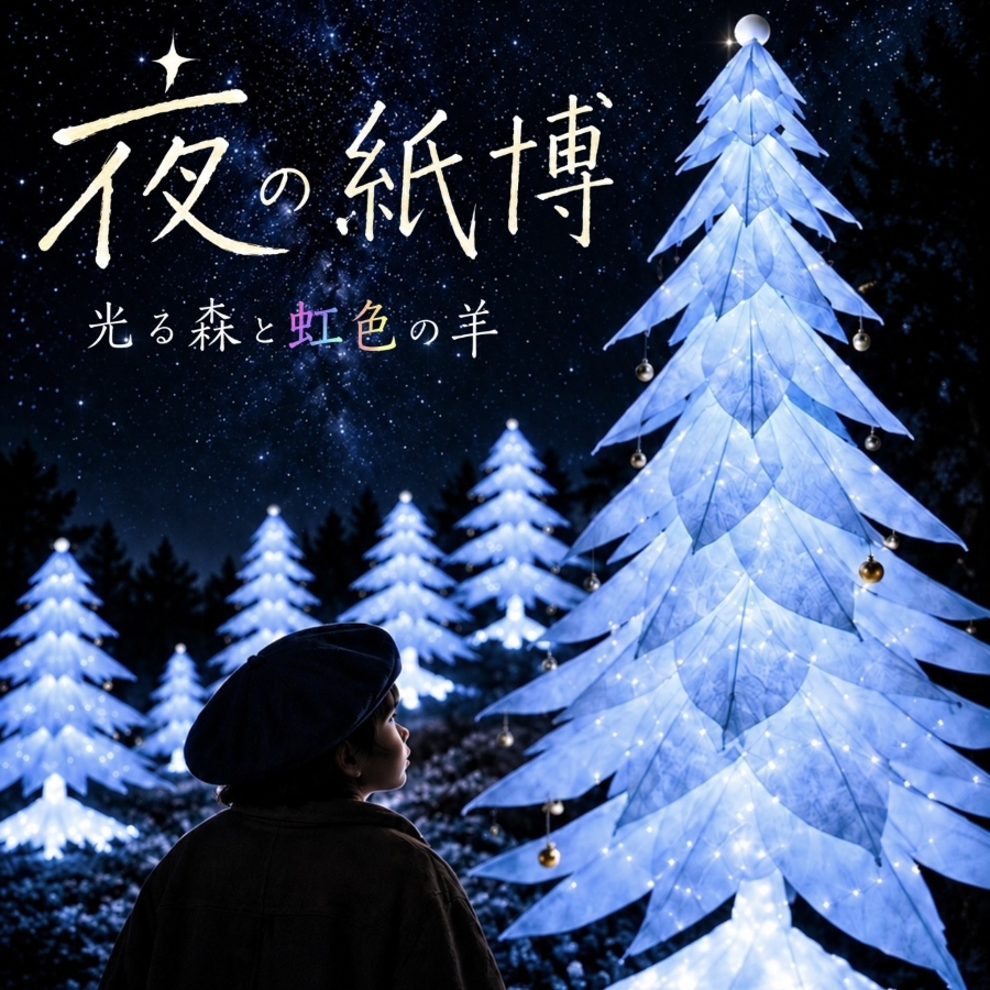 夜の紙博（提供写真）